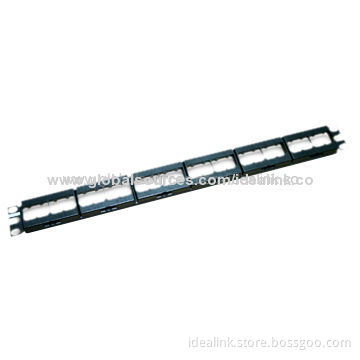 Blank Patch Panel, Made of Metal and Copper Cabling